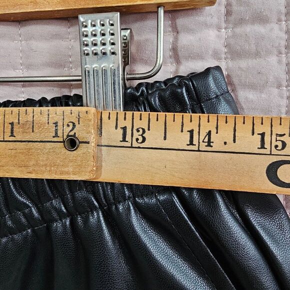 NWT LAUNDRY BY SHELLI SEGAL LOS ANGELES VEGAN LEATHER TAPERED PANTS SIZE M - Picture 15 of 16